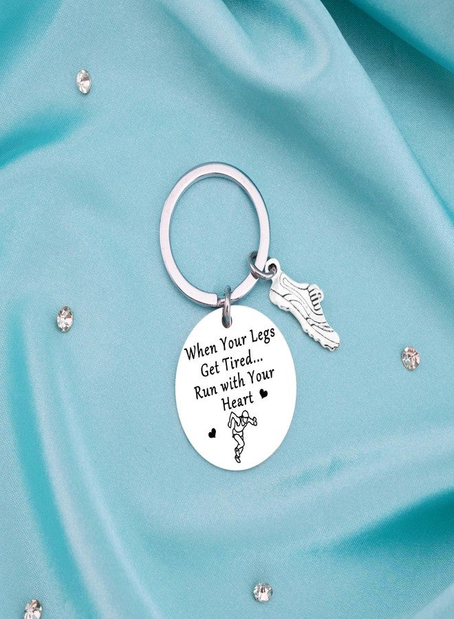 Aisity Gifts for Runners Women Men Cross Country Gifts Track and Field Running Keychain Cool Running Shoes Accessories for Marathon Runner Fitness Gym Runner Track Athletes Cool Stuff - Image 2